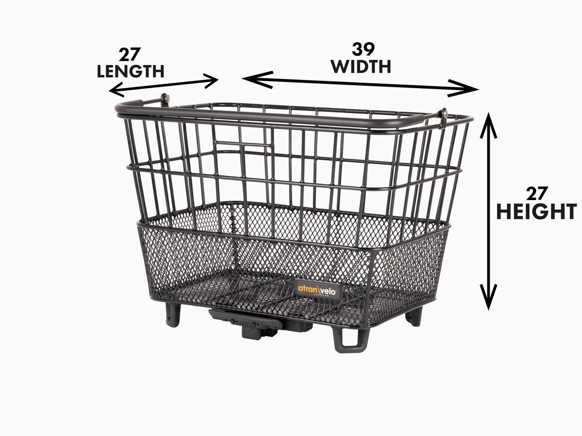 Measurement instruction of a basket in a studio