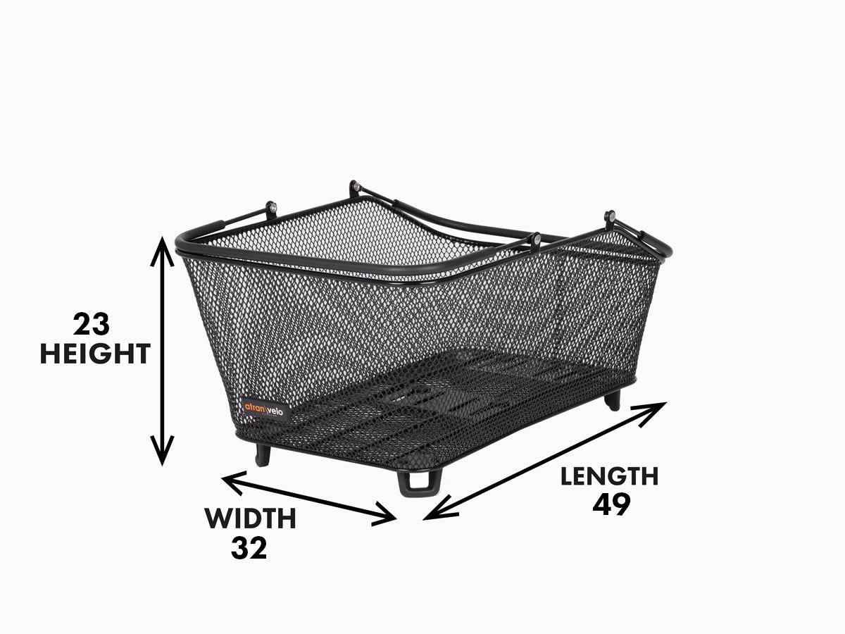 Measurement instruction of a basket in a studio