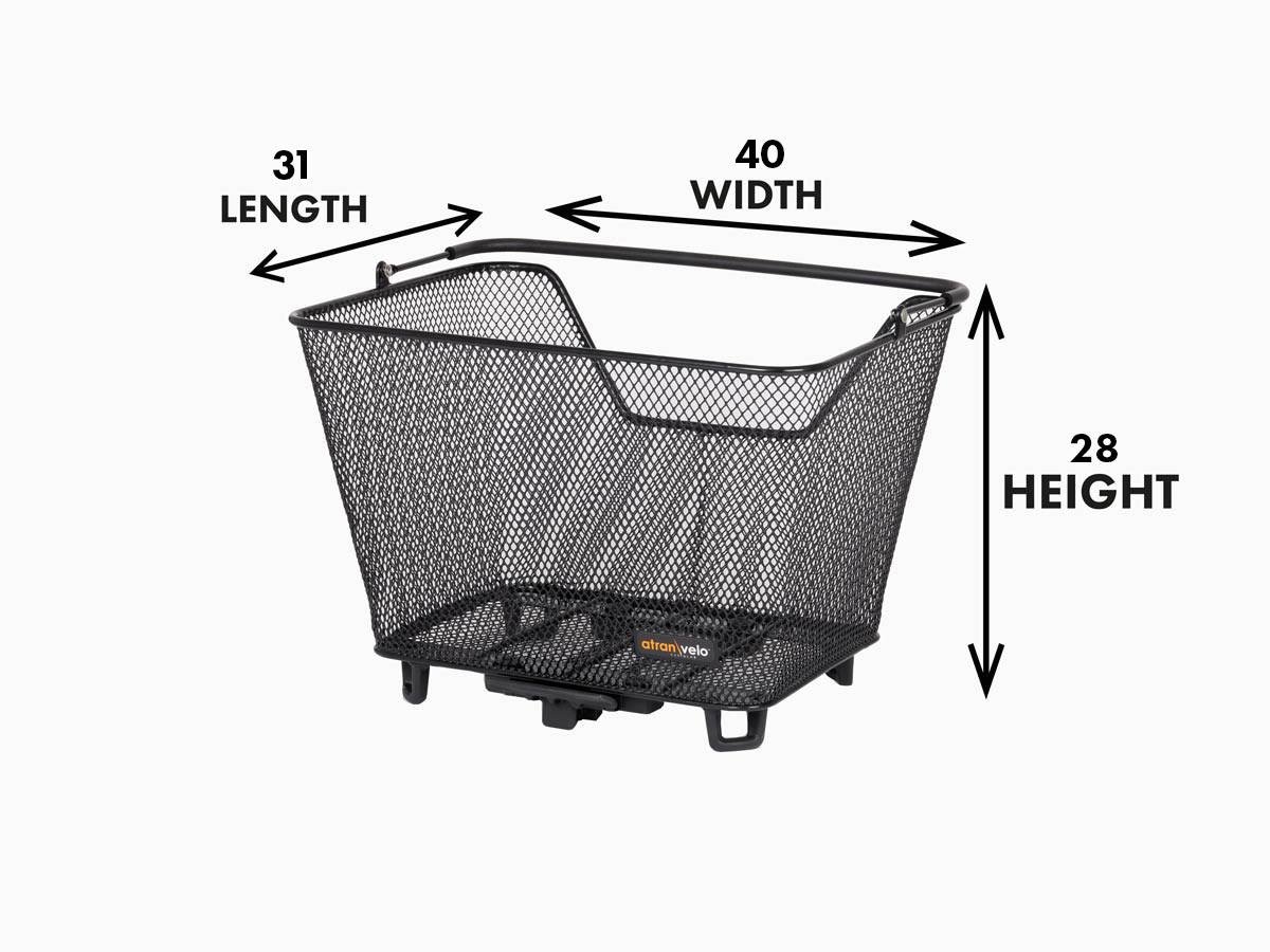 Measurement instruction of a basket in a studio