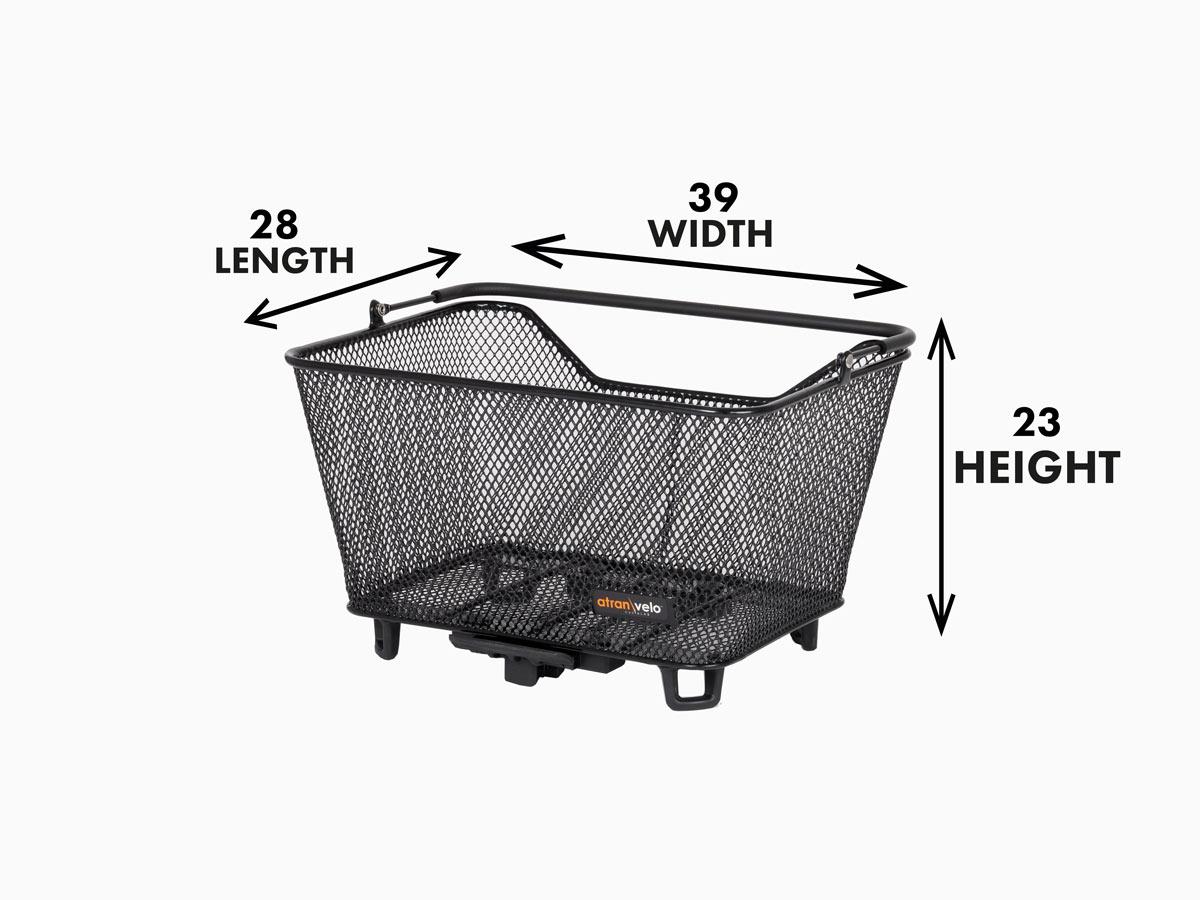 Measurement instruction of a basket in a studio