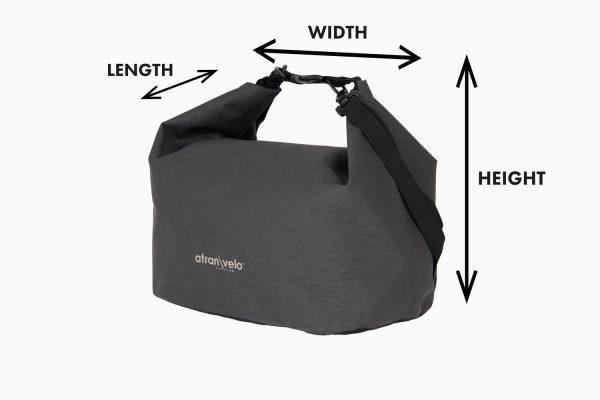 A Epic travel bag with measurments