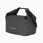 Grey bag with light grey background in studio