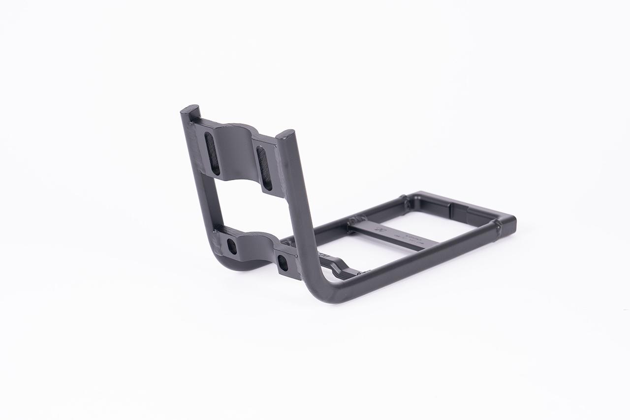 black front carrier in a studio