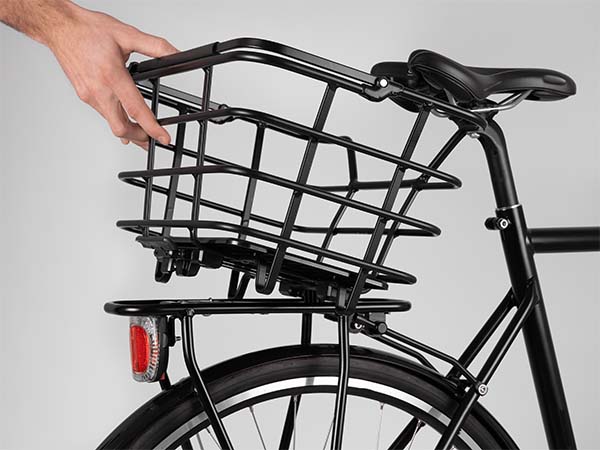 Attatching bicycle basket