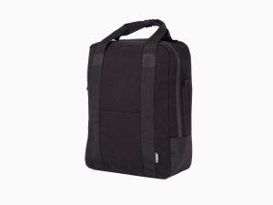 Black side bag with grey background