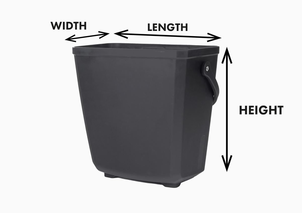 Measurement instruction of a crate in a studio