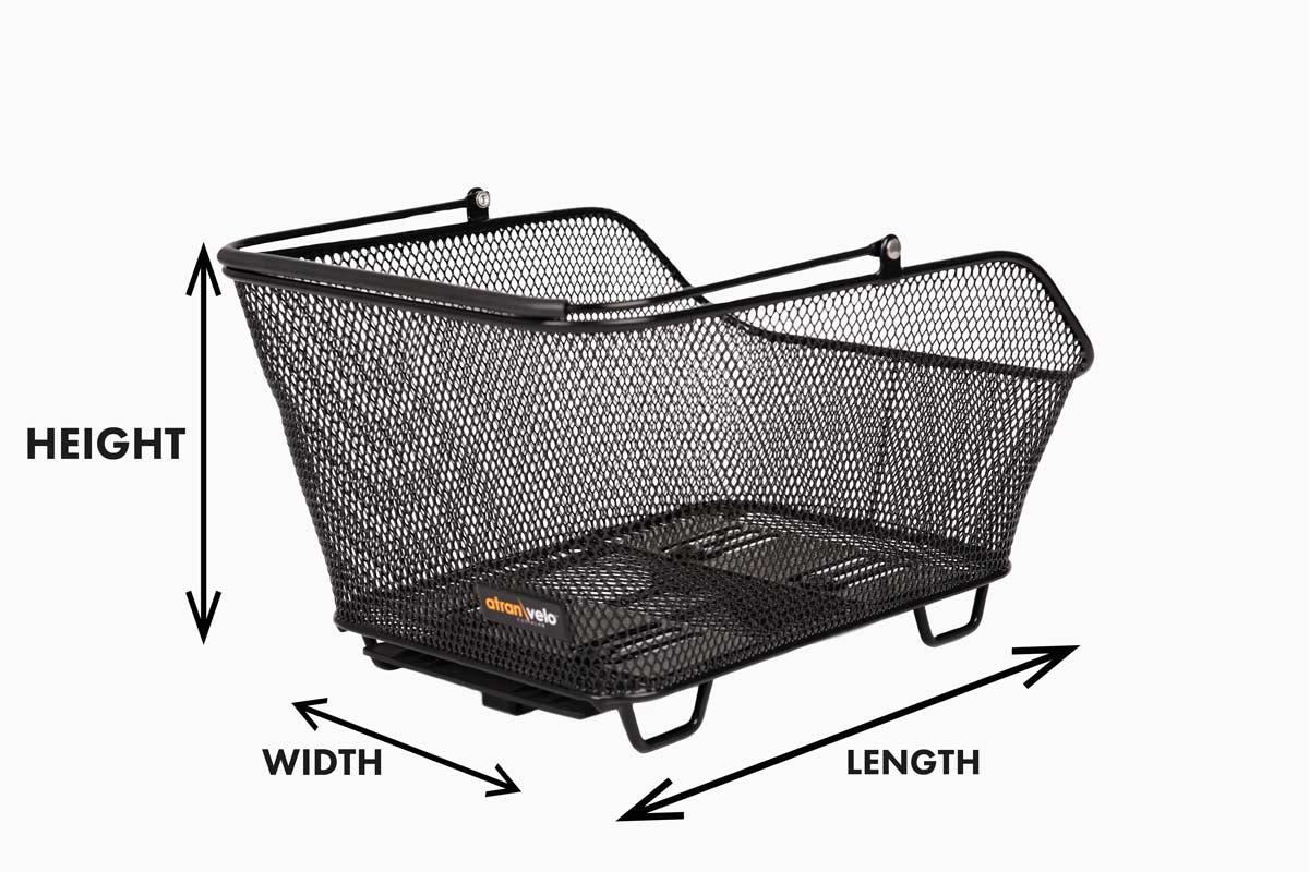Measurement instruction of a basket in a studio
