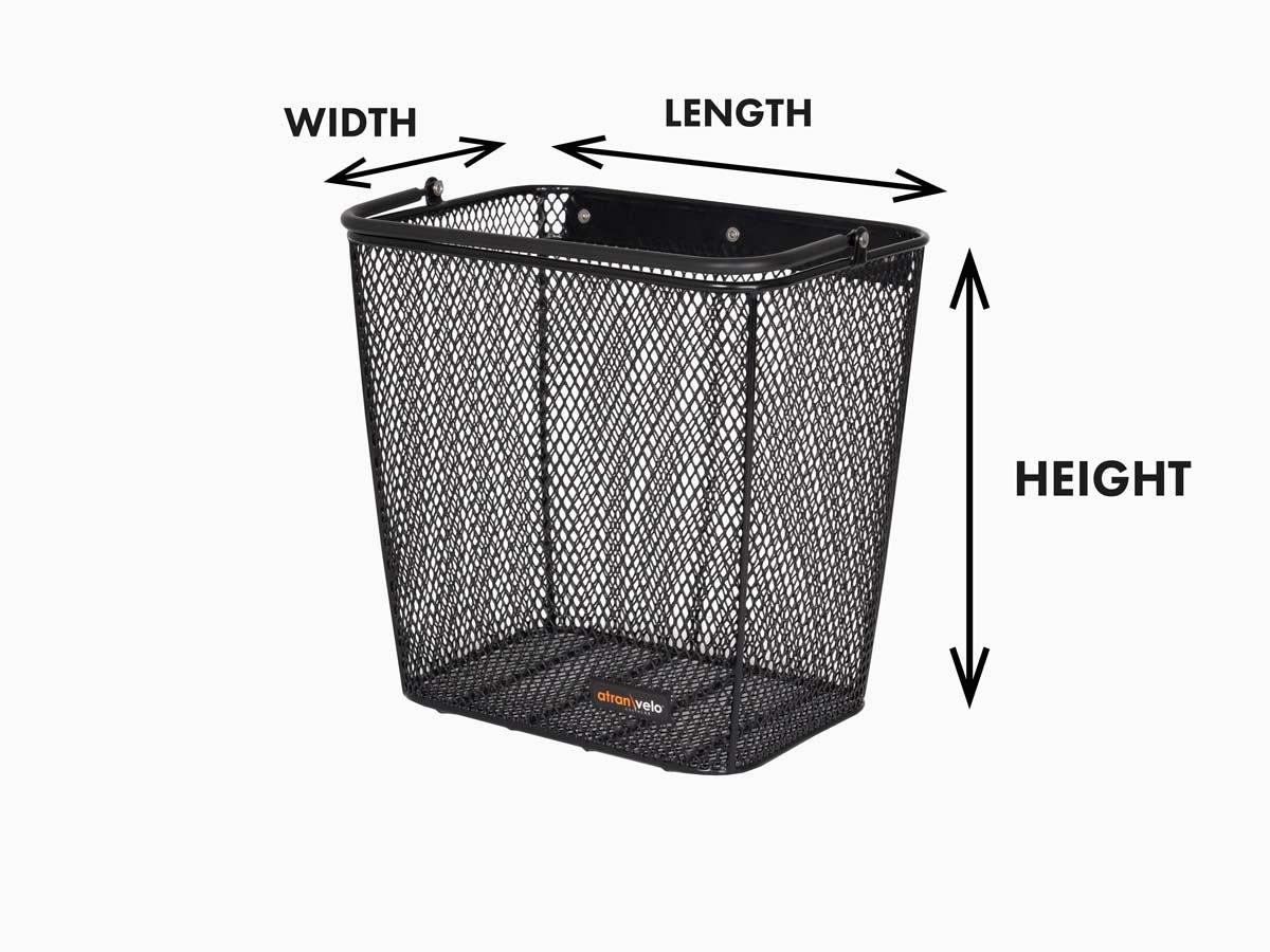Measurement instruction of a basket in a studio