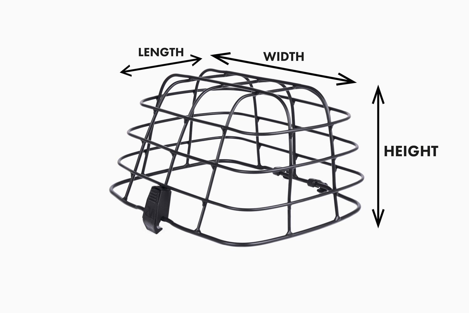 Measurement instruction of a basket cover in a studio