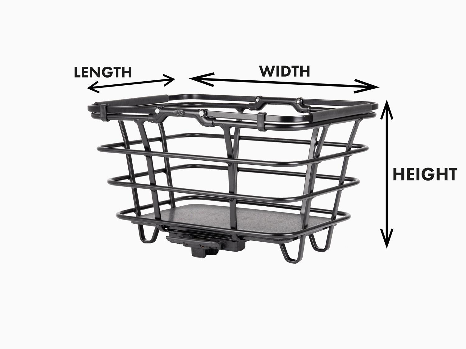Measurement instruction of a basket in a studio