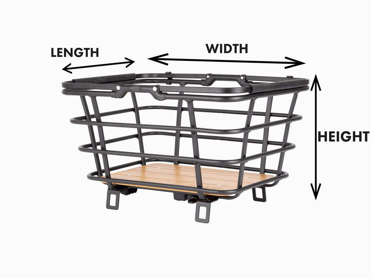 Measurement instruction of a basket in a studio