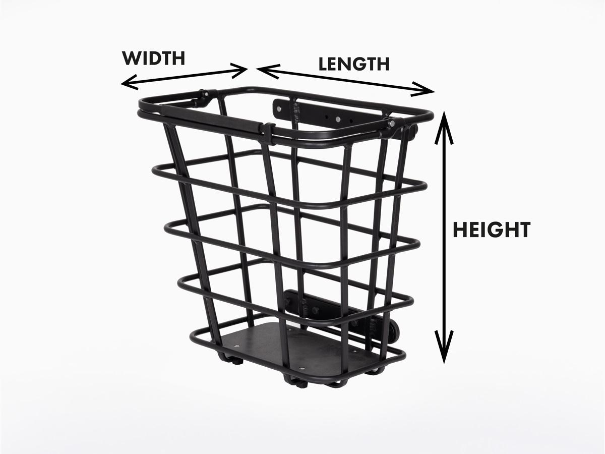 Measurement instruction of a basket in a studio