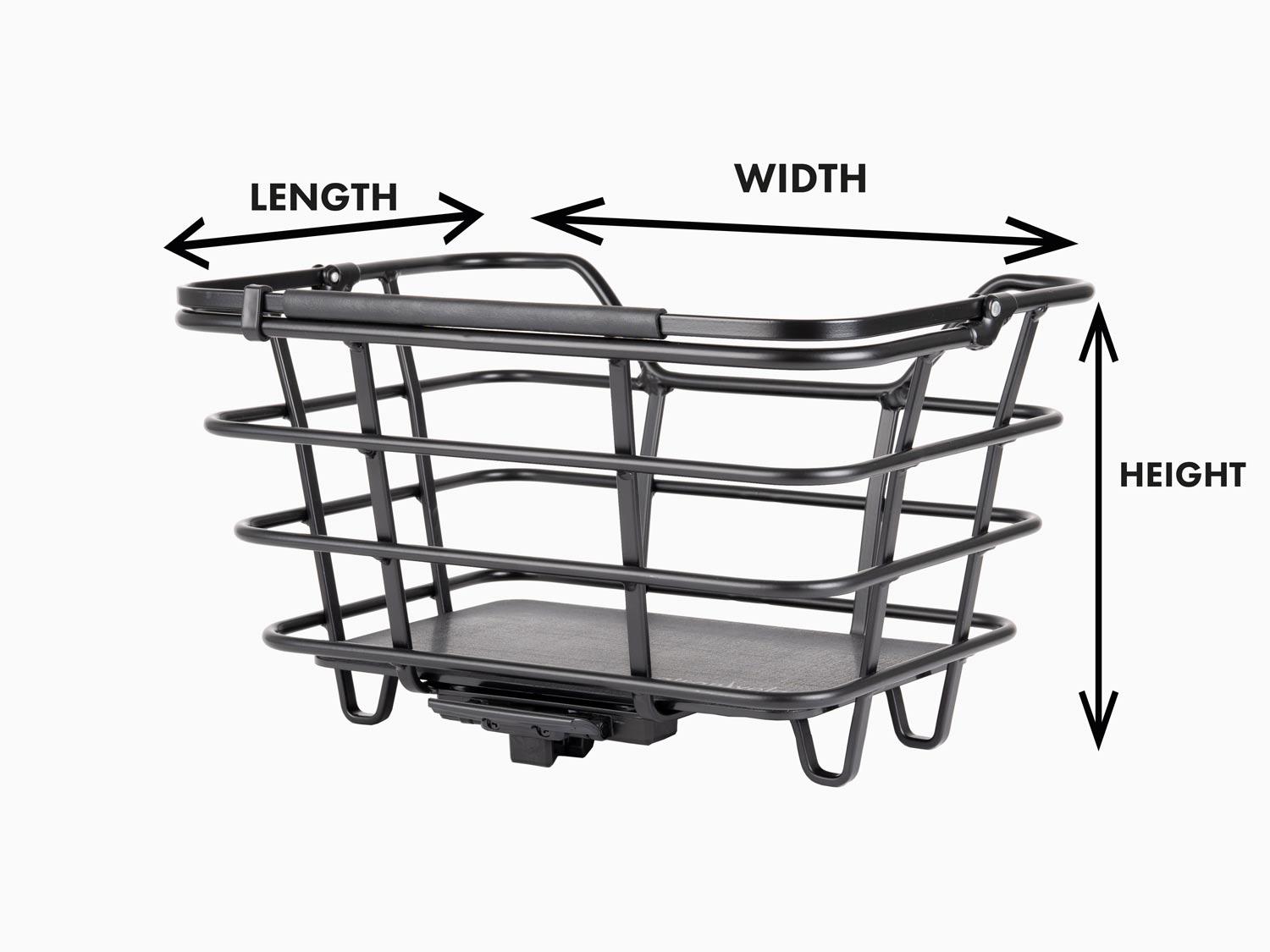 Measurement instruction of a basket in a studio