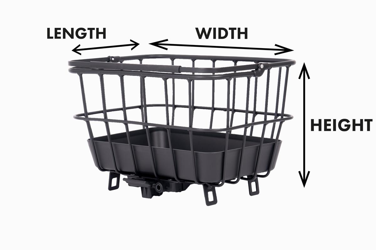 Measurement instruction of a basket in a studio