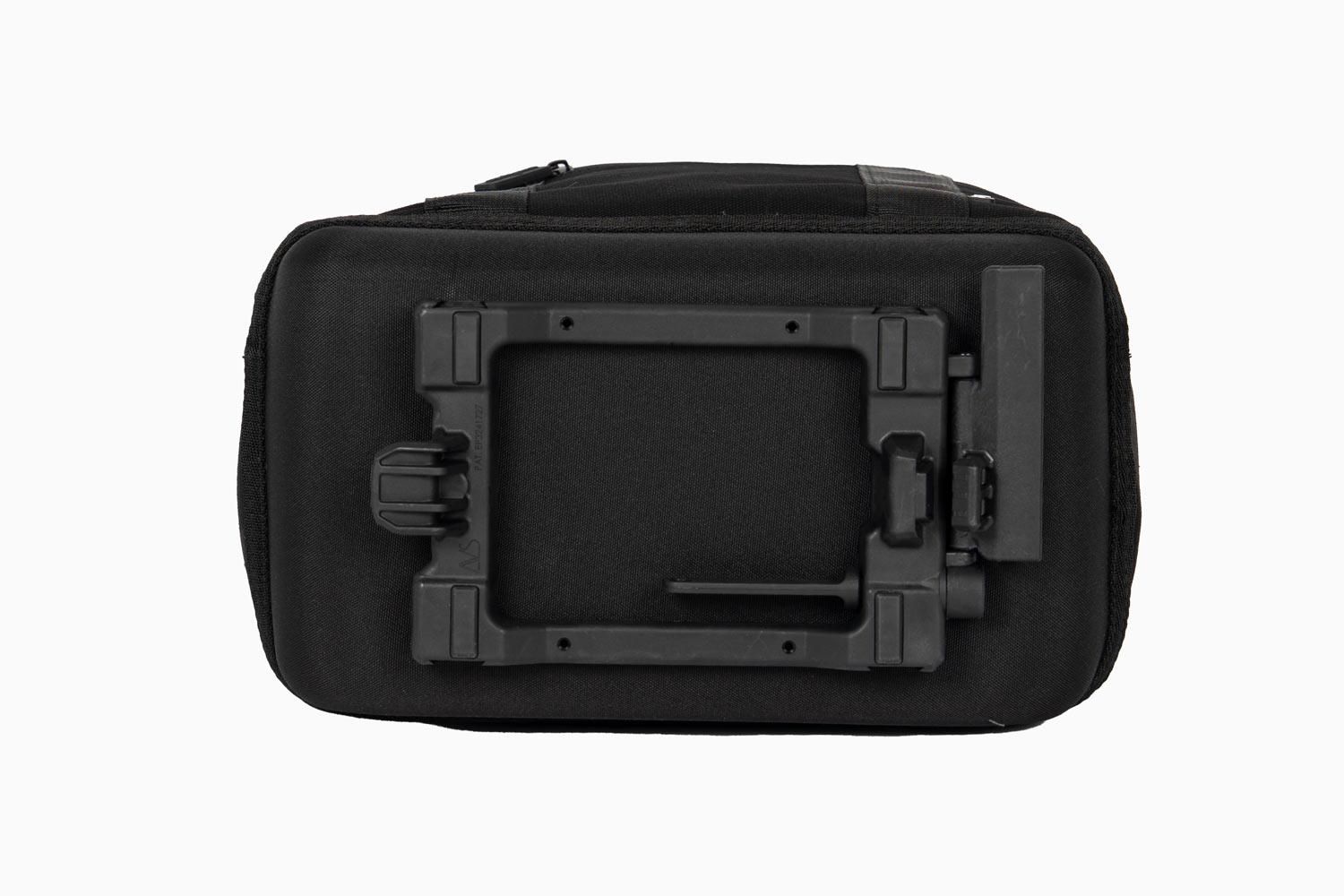 The underside of the metro backpack showing the AVS system