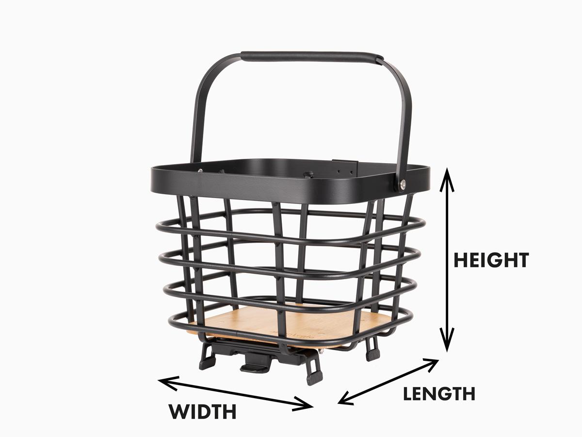 Measurement instruction of a basket in a studio